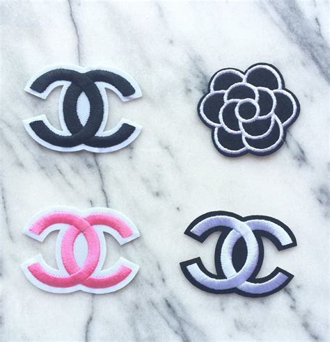 chanel cc iron on patch|chanel patches for jackets.